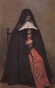 La superieure du couvent des Annonciades de Boulogne-sur-Mcr Vers (mk11), Jean Baptiste Camille  Corot